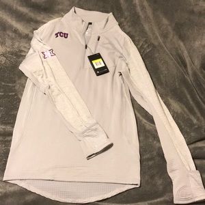 TCU Nike Running 3/4 zip.